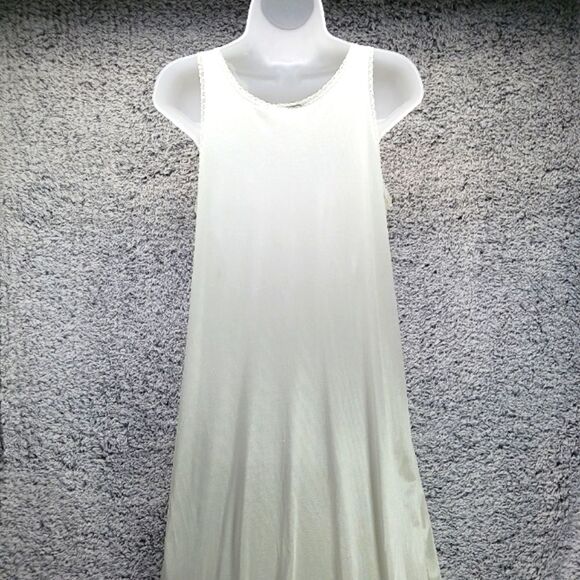 Vassarette Lace Front Maxi Slip Dress Vintage, 70s Made in USA. Woman's Large... - Picture 8 of 12